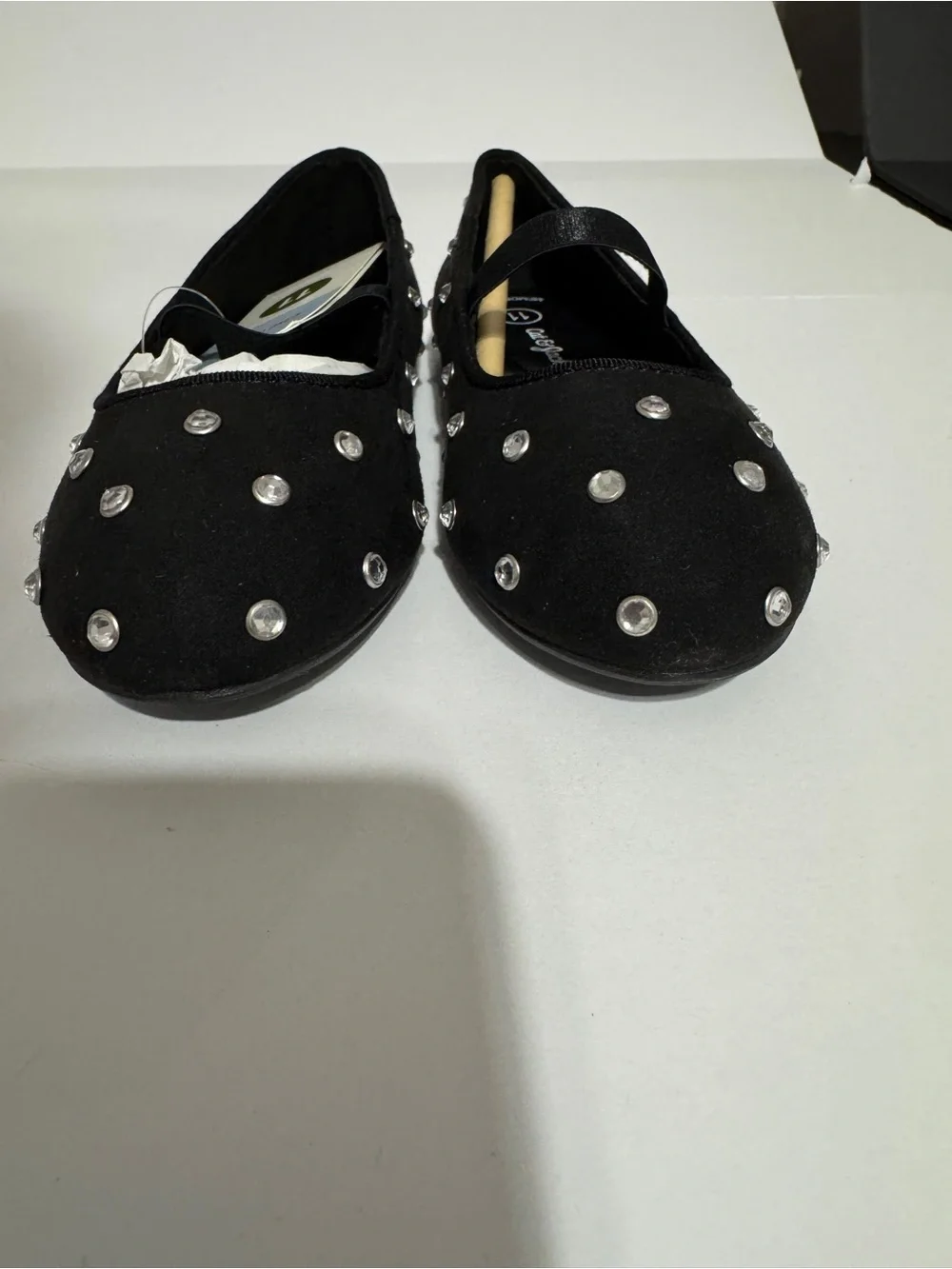 Cat & Jack Black Studded Mary Jane Flats